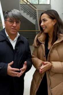 José Laires e Mariana Rebelo Silva conversam alegremente